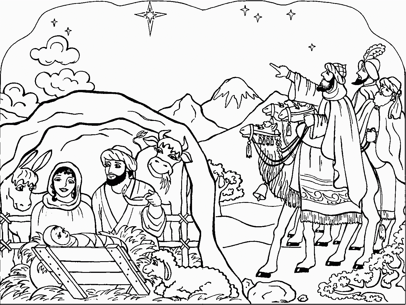 Free Printable Nativity Coloring Pages For Kids Best For Nativity - Free Printable Pictures Of Nativity Scenes