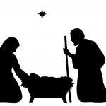 Free Printable Nativity Silhouette Pattern   Free Printable Nativity Silhouette