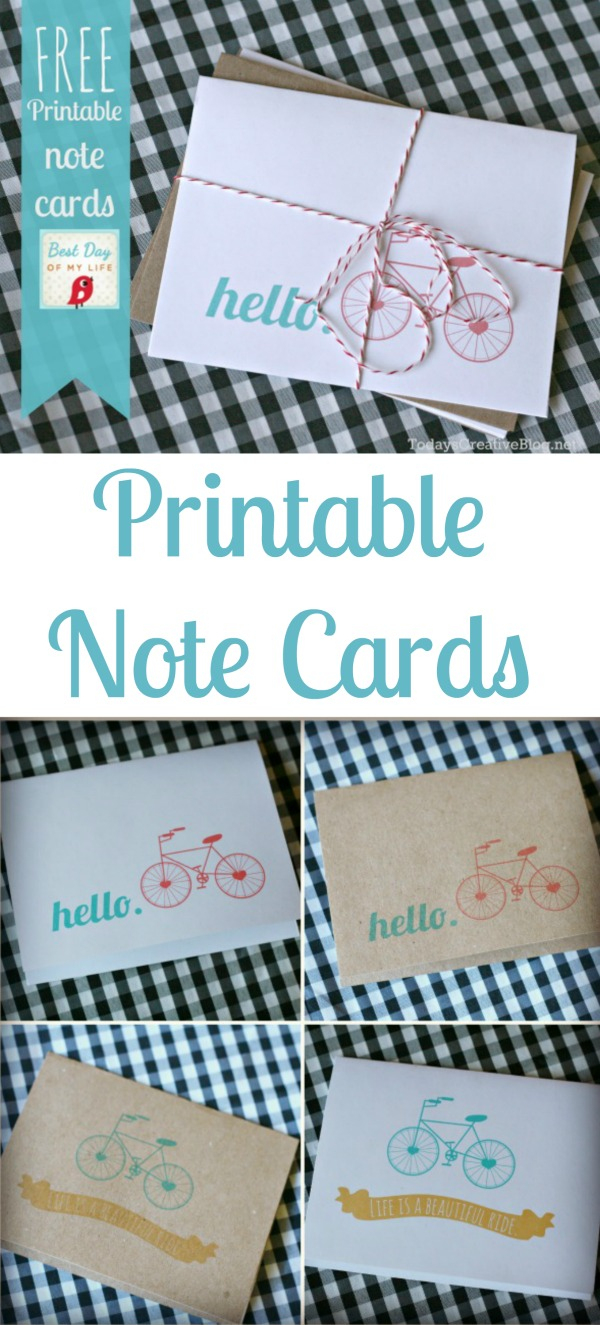 Free Printable Note Cards | Today&amp;#039;s Creative Life - Free Printable Note Cards
