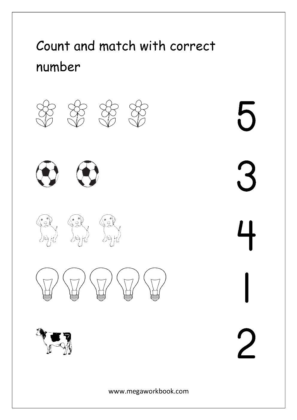 Free Printable Number Matching Worksheets For Kindergarten And - Free Printable Mirrored Numbers