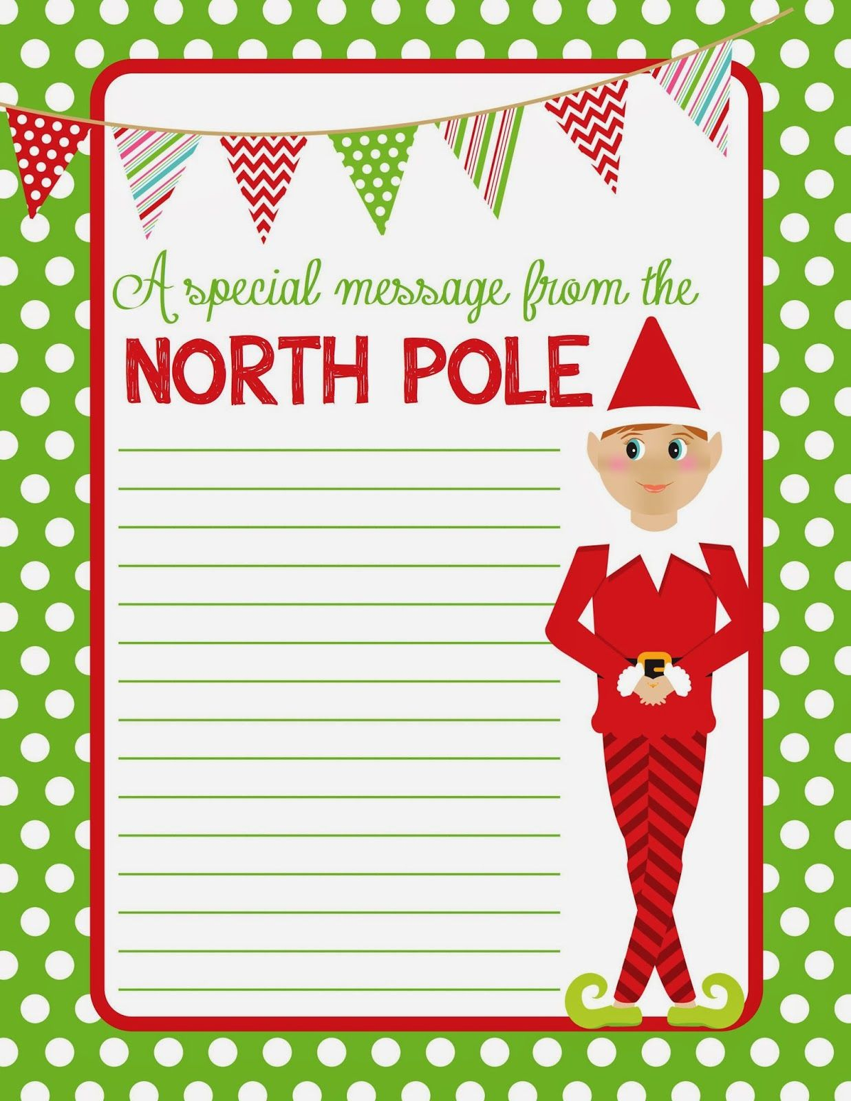 Free Printable Paper Elf - 2.13.kaartenstemp.nl • - Free Printable Elf Stationery