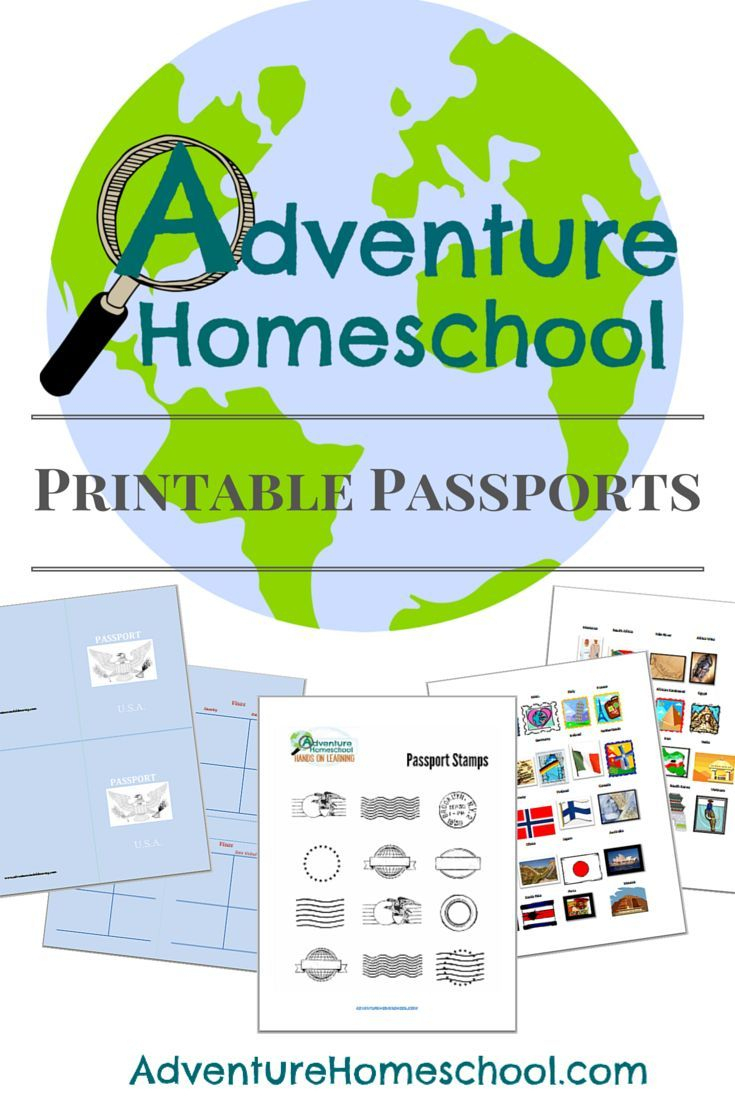 Free Printable Passports And Country Stamps For Homeschooling Fun - Free Printable Passport Template