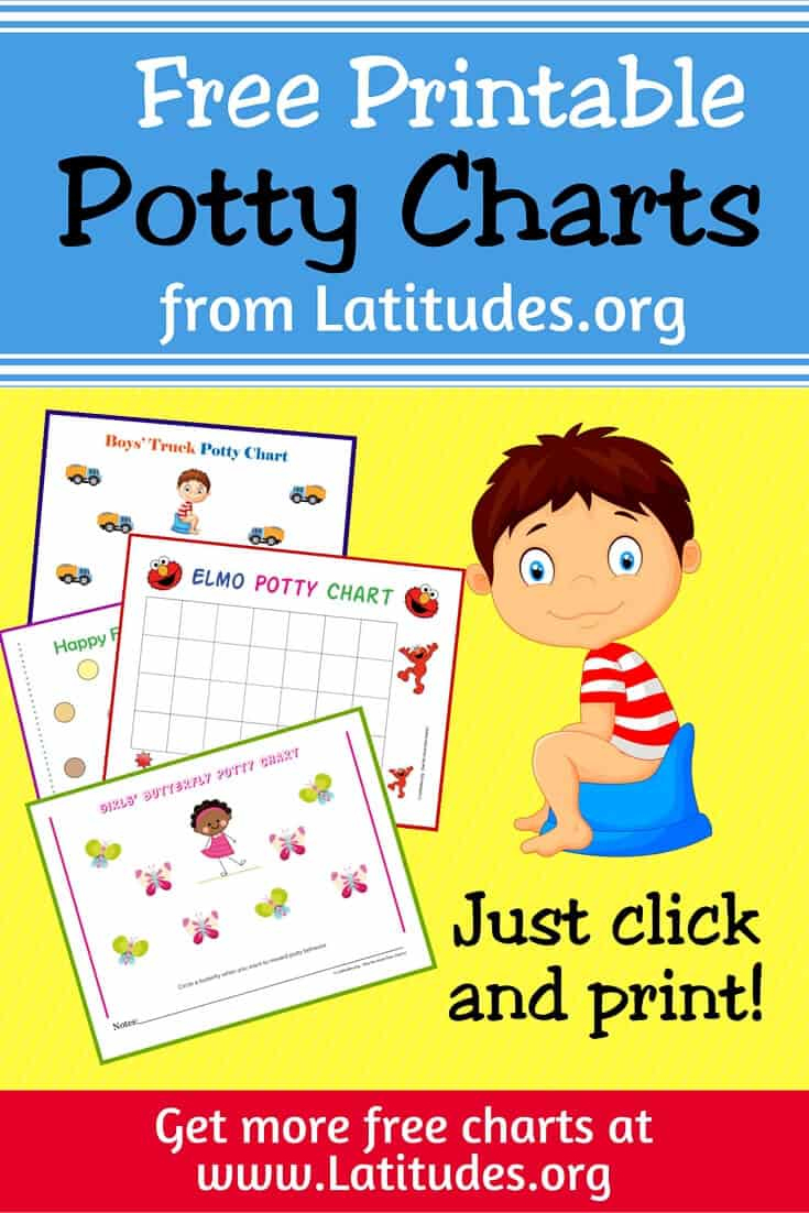 Free Printable Potty Training Charts For Boys And Girls | Acn Latitudes - Free Printable Potty Charts