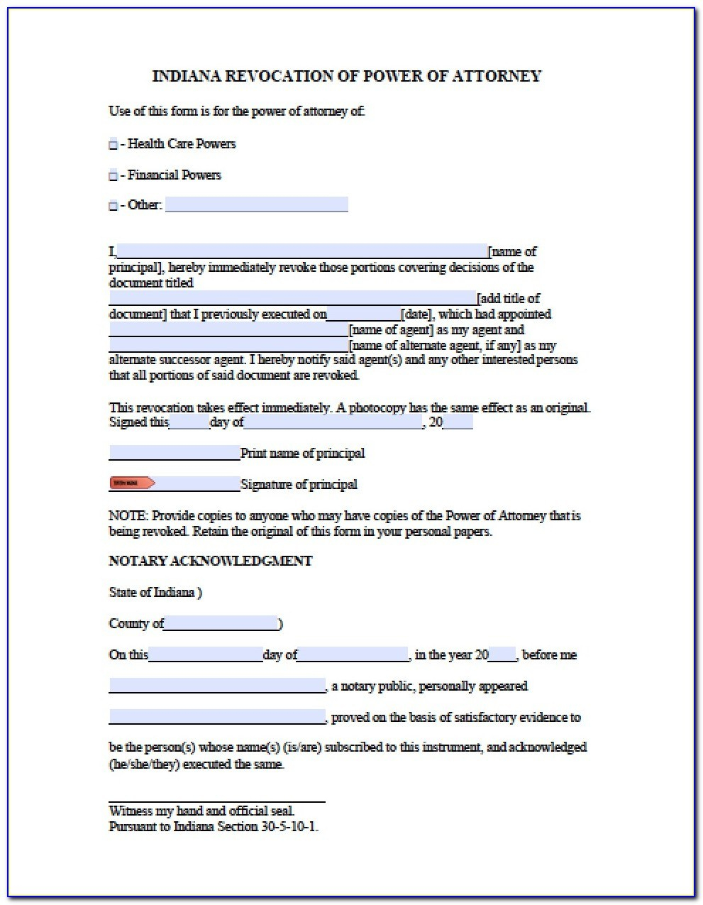 Free Printable Power Of Attorney Forms California Form Resume - Free Printable Forms