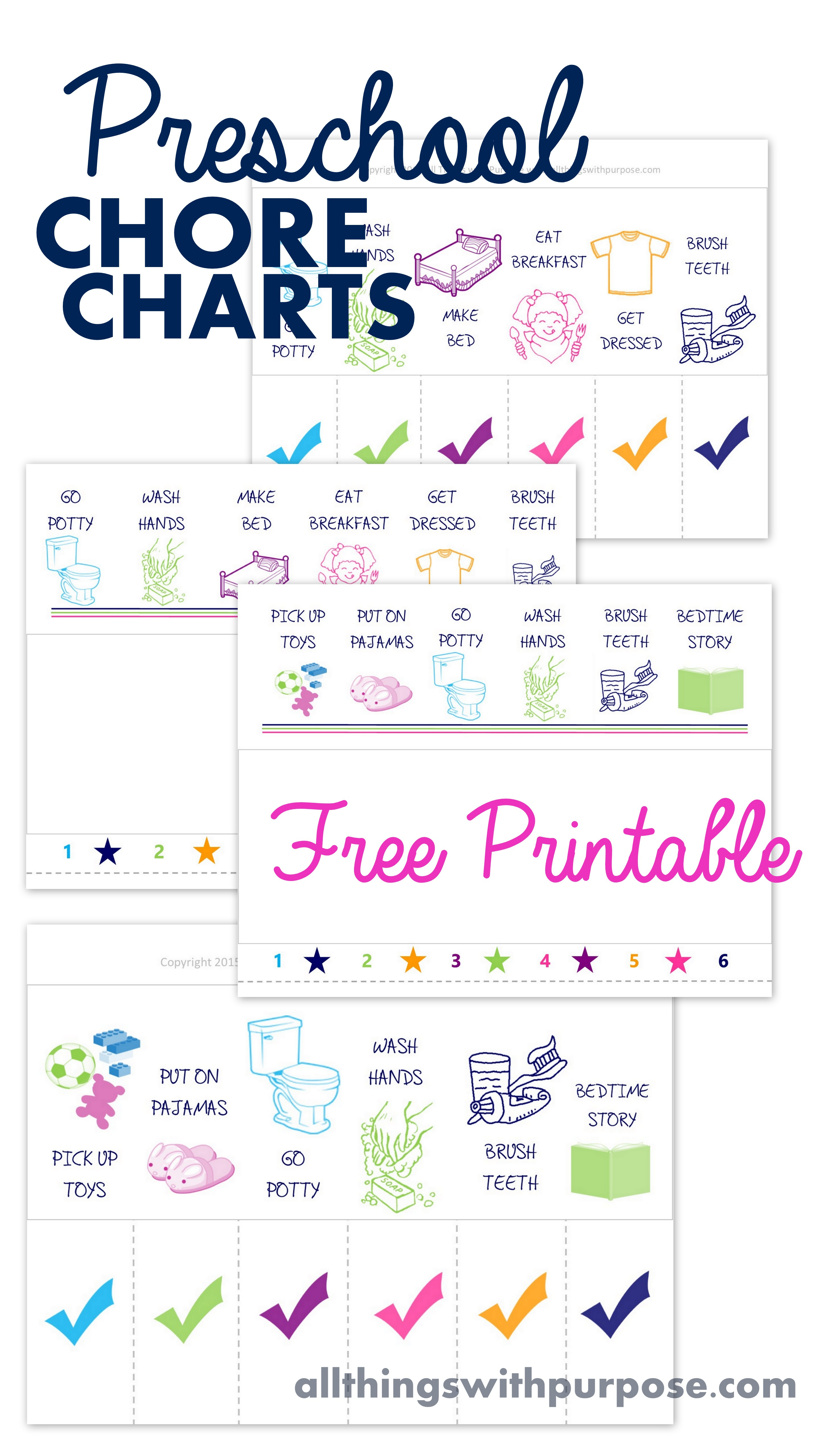 Free Printable Preschool Chore Charts - Free Printable Toddler Chore Chart