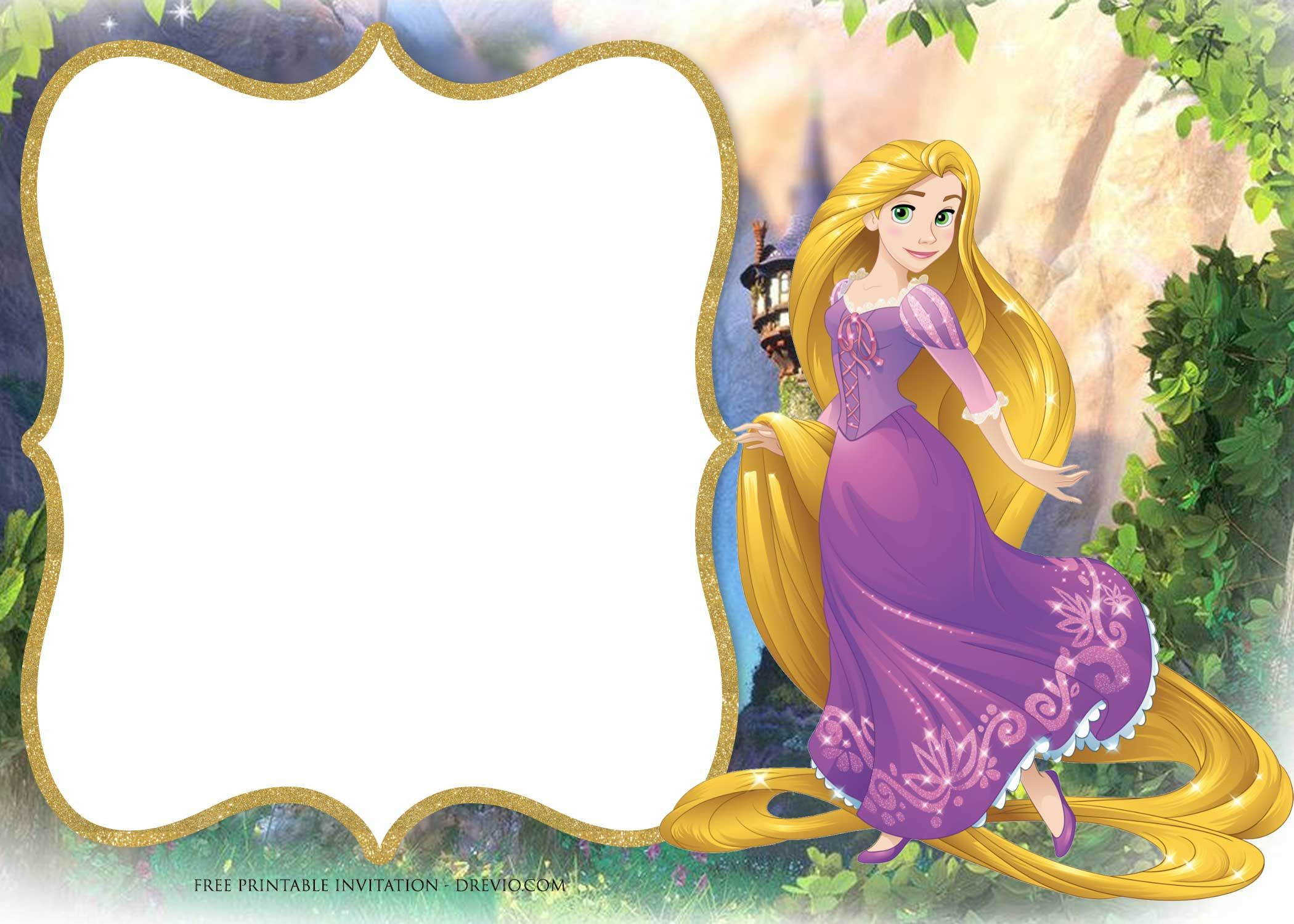 Free Printable Princess Rapunzel Invitation | Free Printable - Free Printable Tangled
