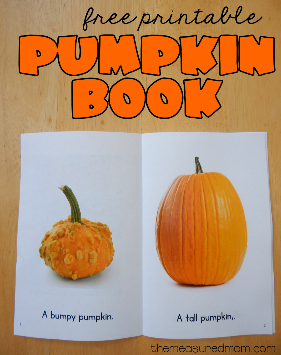 Free Printable Pumpkin Book | Best Of The Measured Mom | Preschool - Free Printable Pumpkin Books