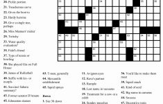 Free Printable Crossword Puzzles For Adults