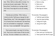 Free Printable Reading Comprehension Worksheets For 3Rd Grade
