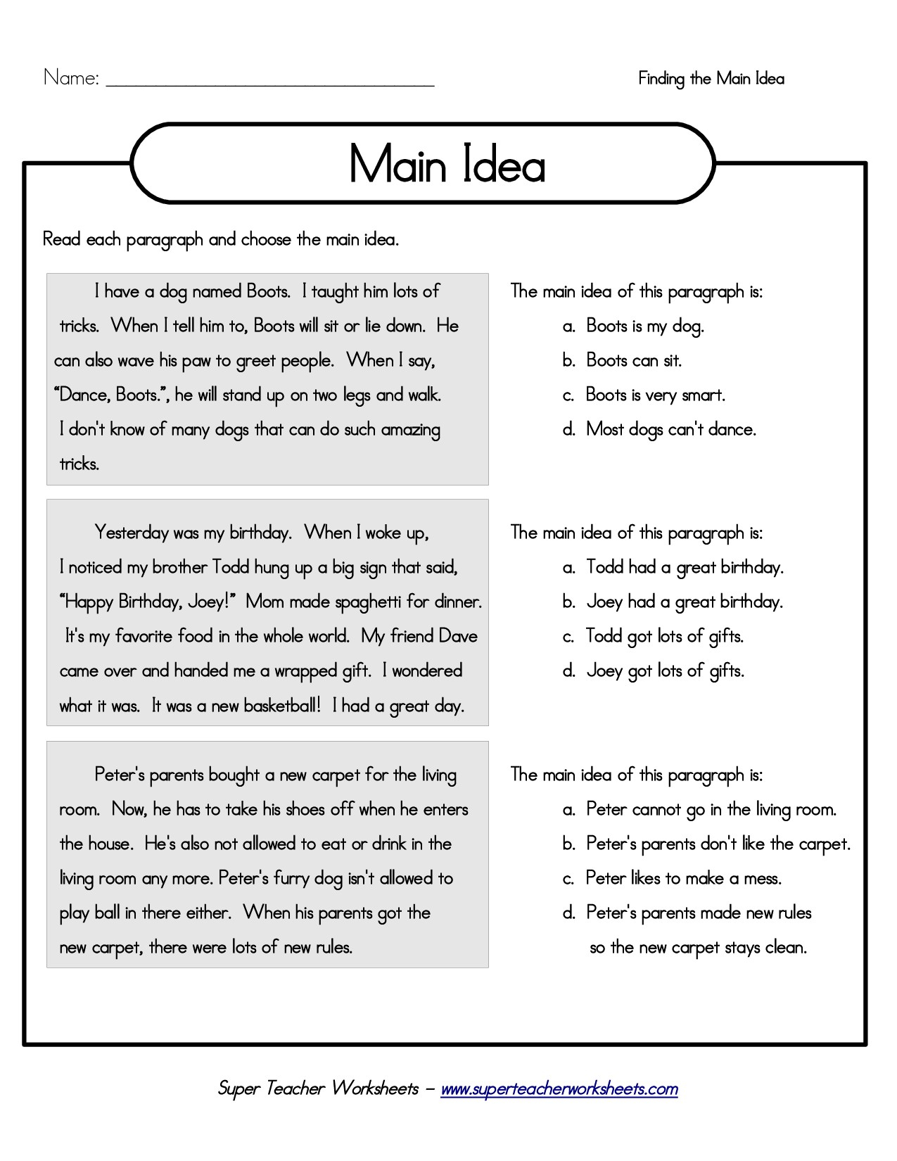 Free Printable Reading Comprehension Worksheets 3Rd Grade To - Free Printable Reading Passages For 3Rd Grade