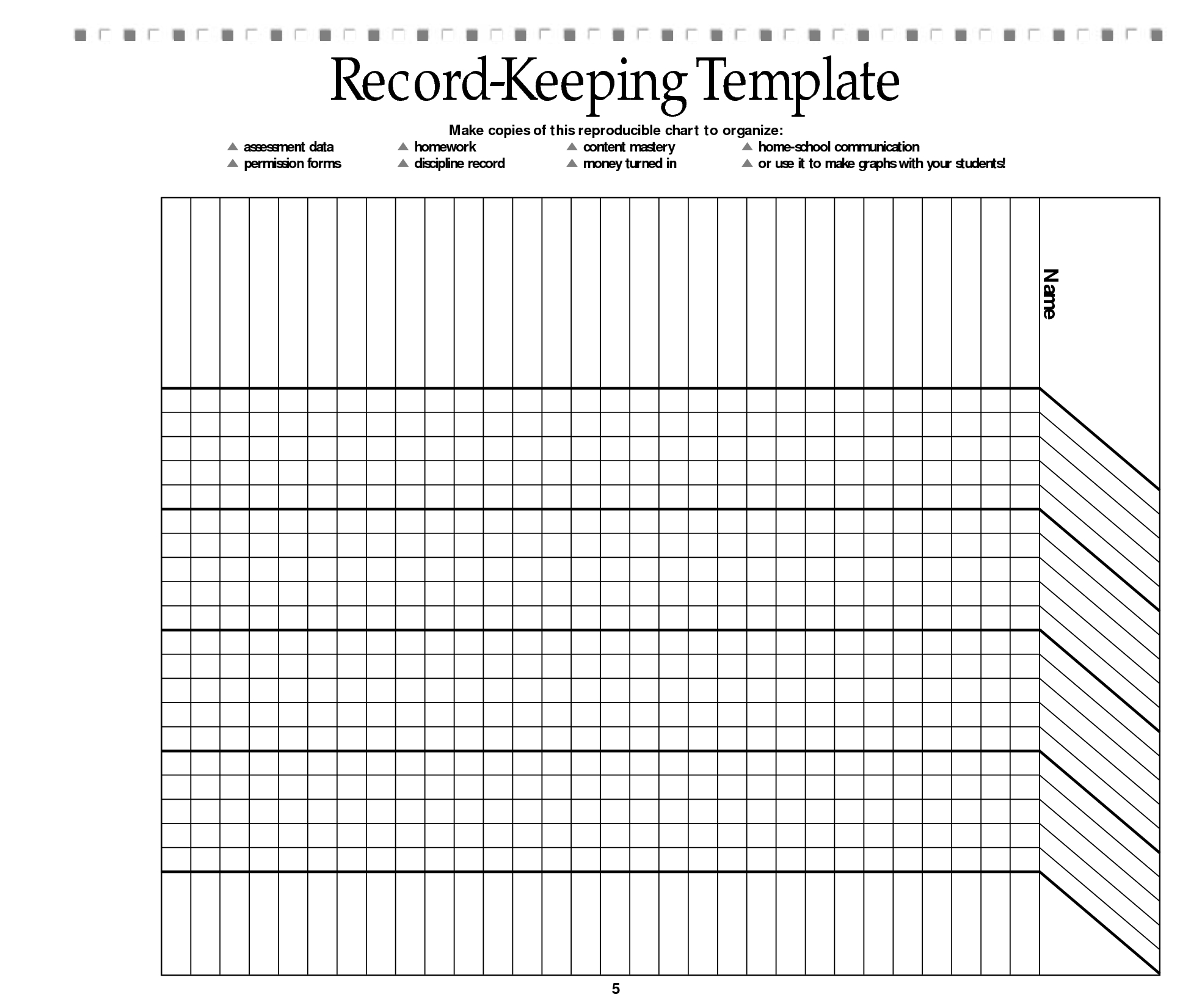 Free Printable Record Keeping Forms | Back To School | Pinterest - Free Printable Attendance Forms For Teachers