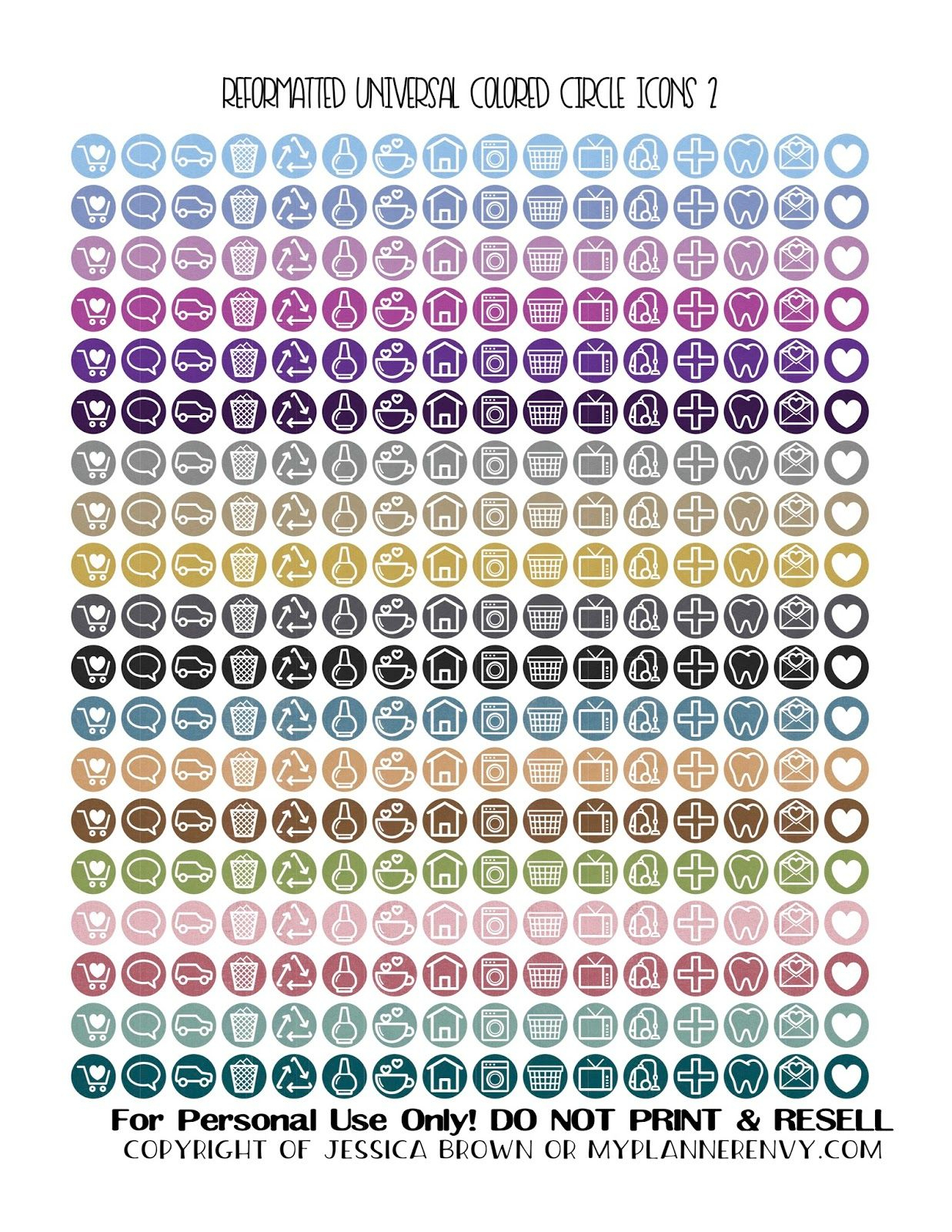 Free Printable Reformatted Universal Colored Circle Icons 2 From - Free Printable Icons