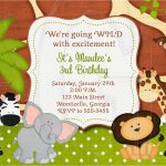 Free Printable Safari Birthday Invitations | Birthdaybuzz   Jungle Theme Birthday Invitations Free Printable