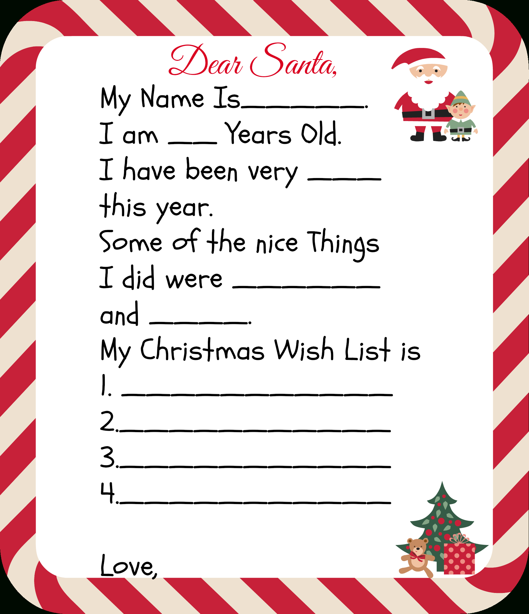 Free Printable Santa Letters For Kids | Holiday Ideas: Christmas - Free Printable Dear Santa Stationary