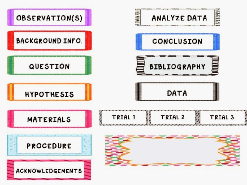 Free Printable Science Fair Project Board Labels | Free Printable - Free Printable Science Fair Project Board Labels