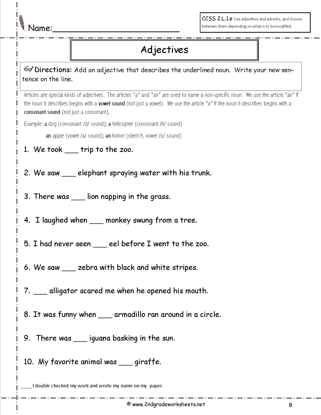 Free Printable Second Grade Worksheets » High School Worksheets - Free Printable Grammar Worksheets For Highschool Students