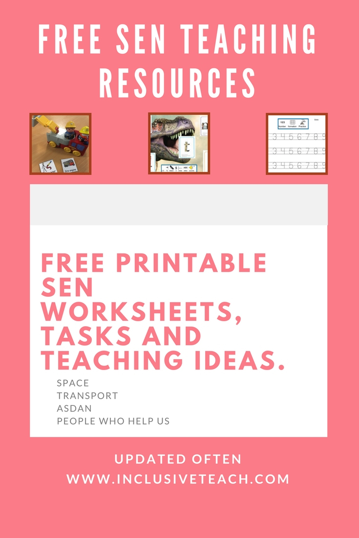 Free Printable Sen Teaching Resources – Special Needs Teaching And - Free Printable Widgit Symbols