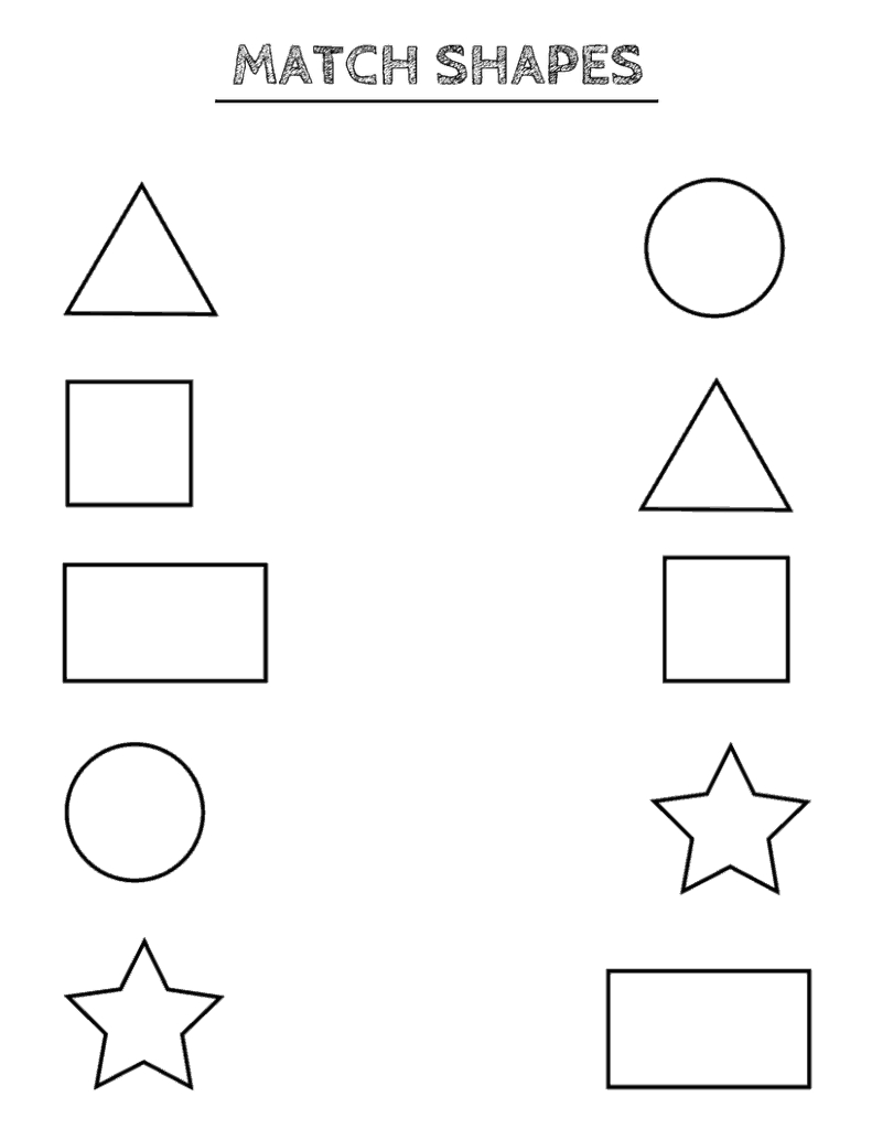 Free Printable Shapes Worksheets For Toddlers And Preschoolers - Free Printable Shapes Worksheets For Kindergarten