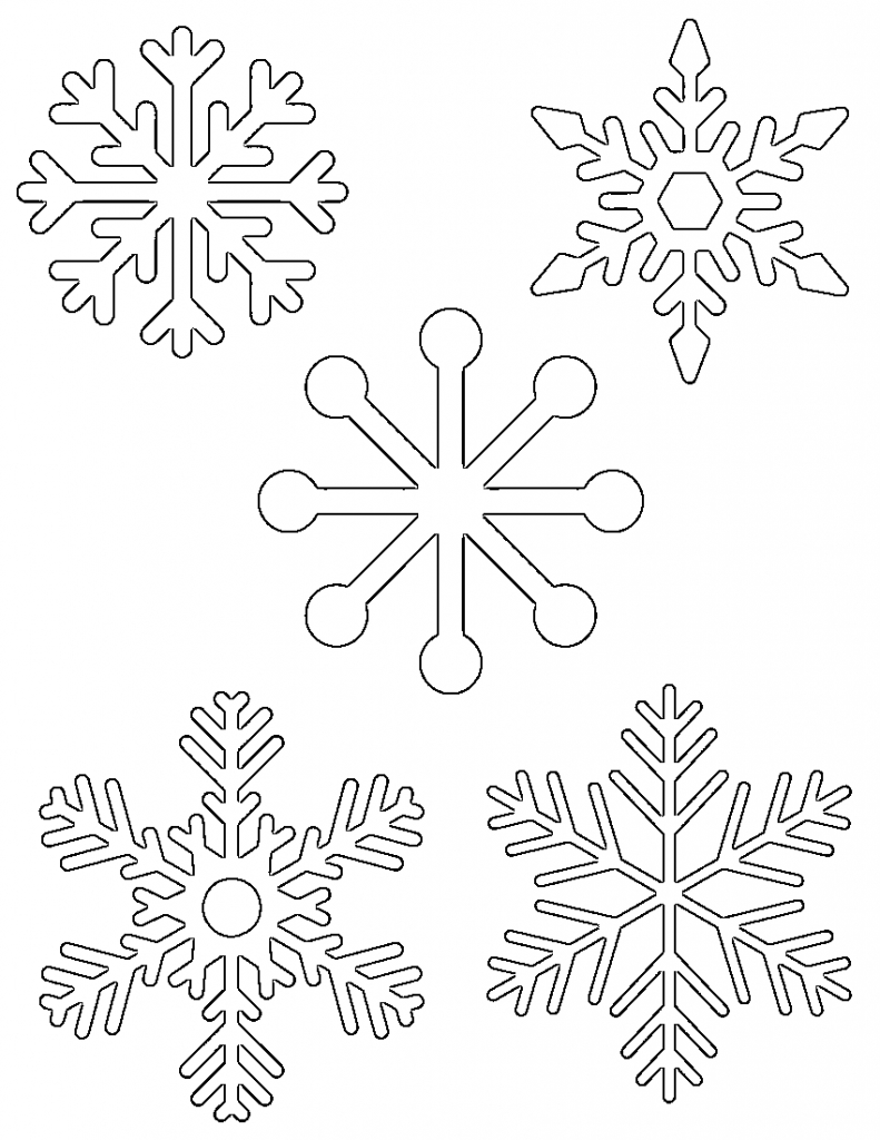 Free Printable Snowflake Templates – Large &amp;amp; Small Stencil Patterns - Free Printable Lace Stencil
