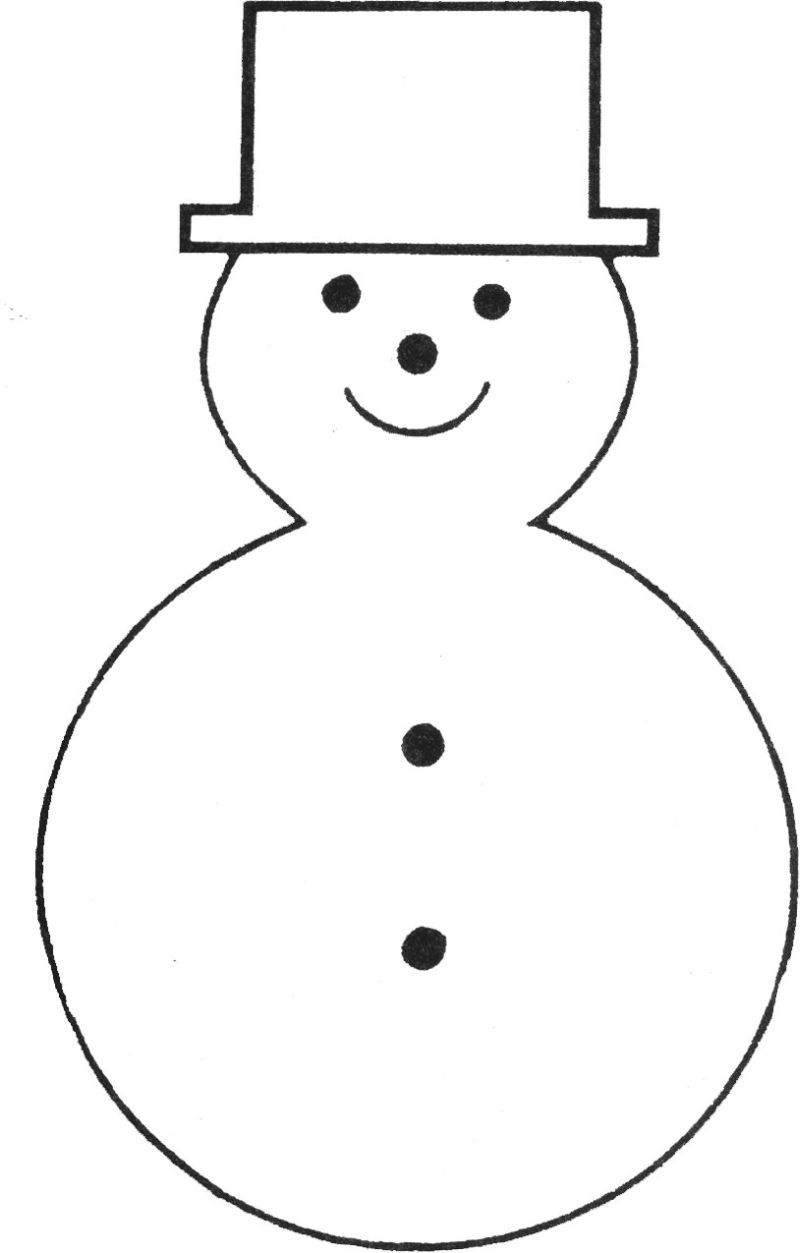 Free Printable Snowman Template | Teaching Ideas | Pinterest - Free Printable Snowman Hat Templates