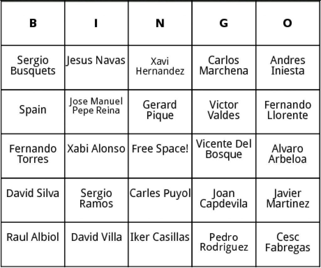 Free Printable Spanish Bingo Cards | Free Printable - Free Printable Spanish Bingo Cards