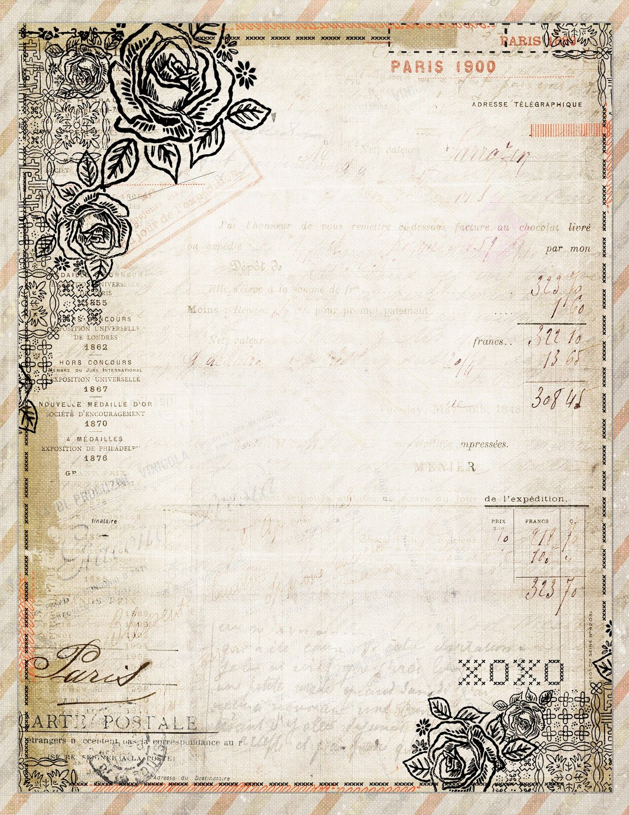 Free Printable Stationery Vintage Backgrounds - 8.4.kaartenstemp.nl • - Free Printable Stationery Paper