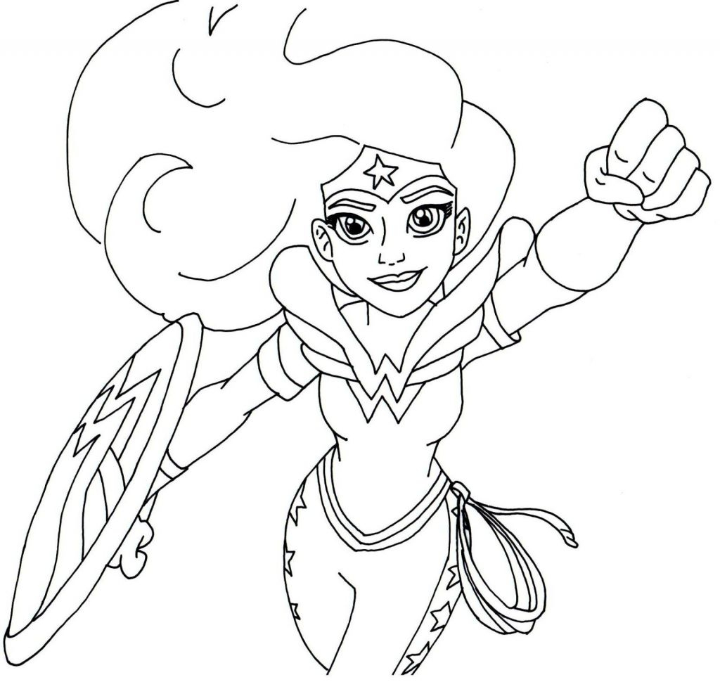 Free Printable Super Hero High Coloring Page For Wonder Woman More - Free Printable Superhero Coloring Pages