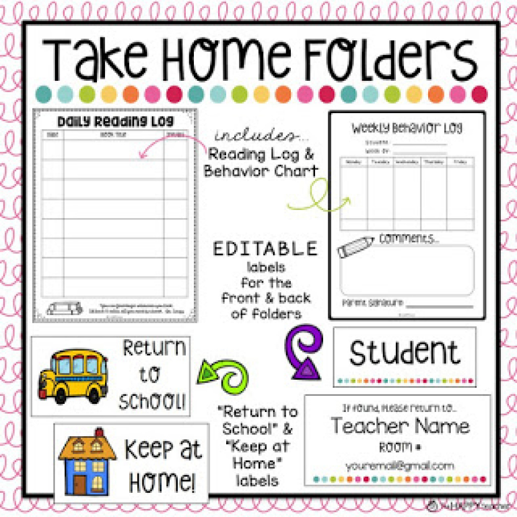 Free Printable Take Home Folder Labels | Free Printable - Free Printable Take Home Folder Labels