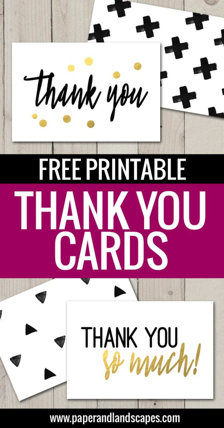 Free Printable Thank You Cards | Freebies | Pinterest | Printable - Free Printable Thank You