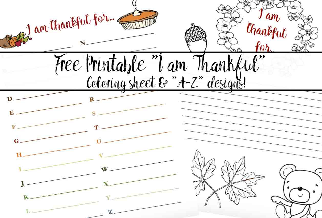 Free Printable &amp;quot;thankful For&amp;quot; Worksheet: 2 Designs - Free Printable Thanksgiving Writing Paper