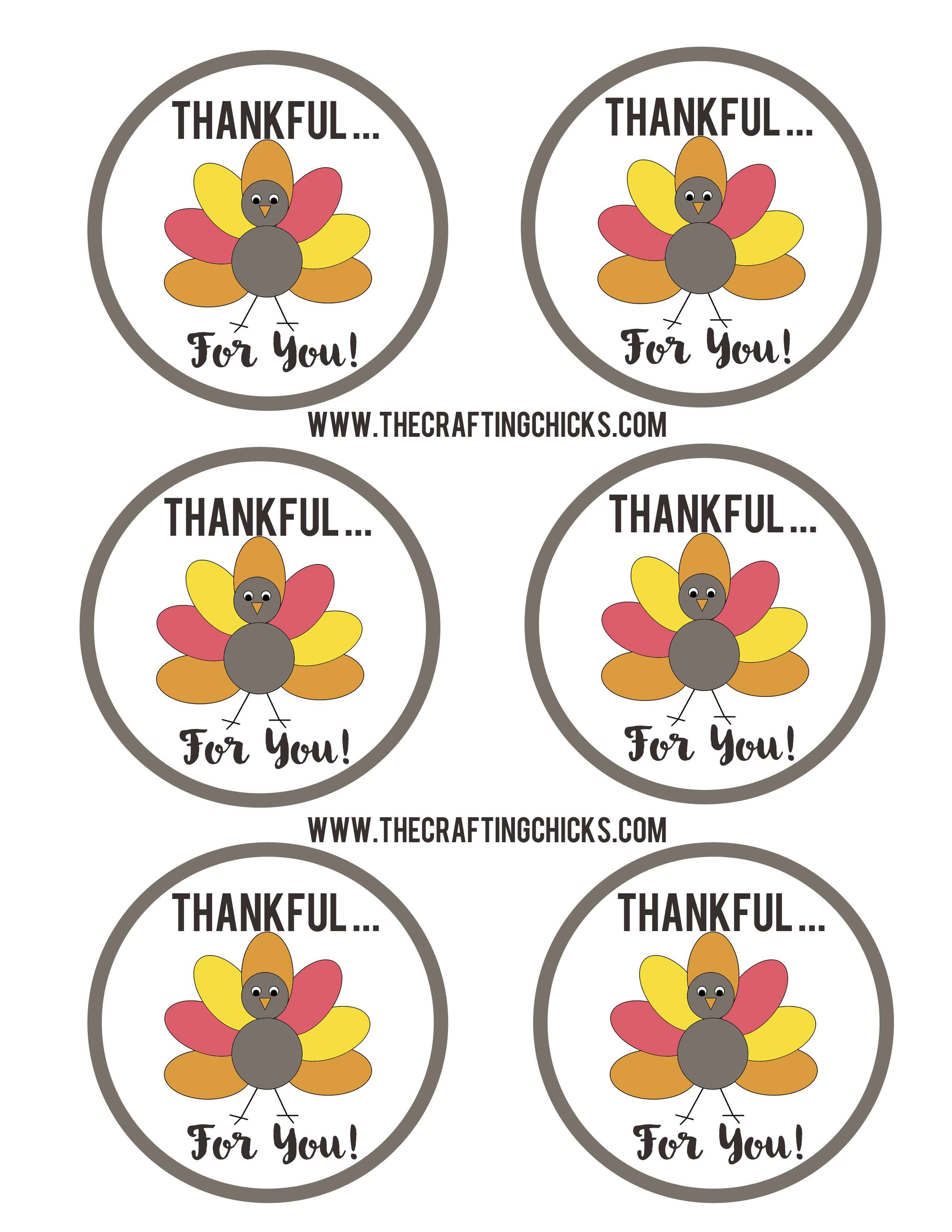 Free Printable Thankful Tags - Thankful For You Free Printable Tags