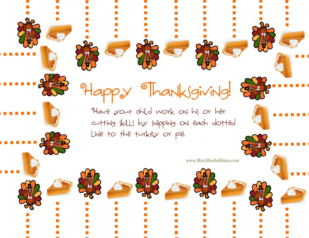 Free Printable Thanksgiving Activities For Kids – Mary Martha Mama - Free Printable Thanksgiving Activities