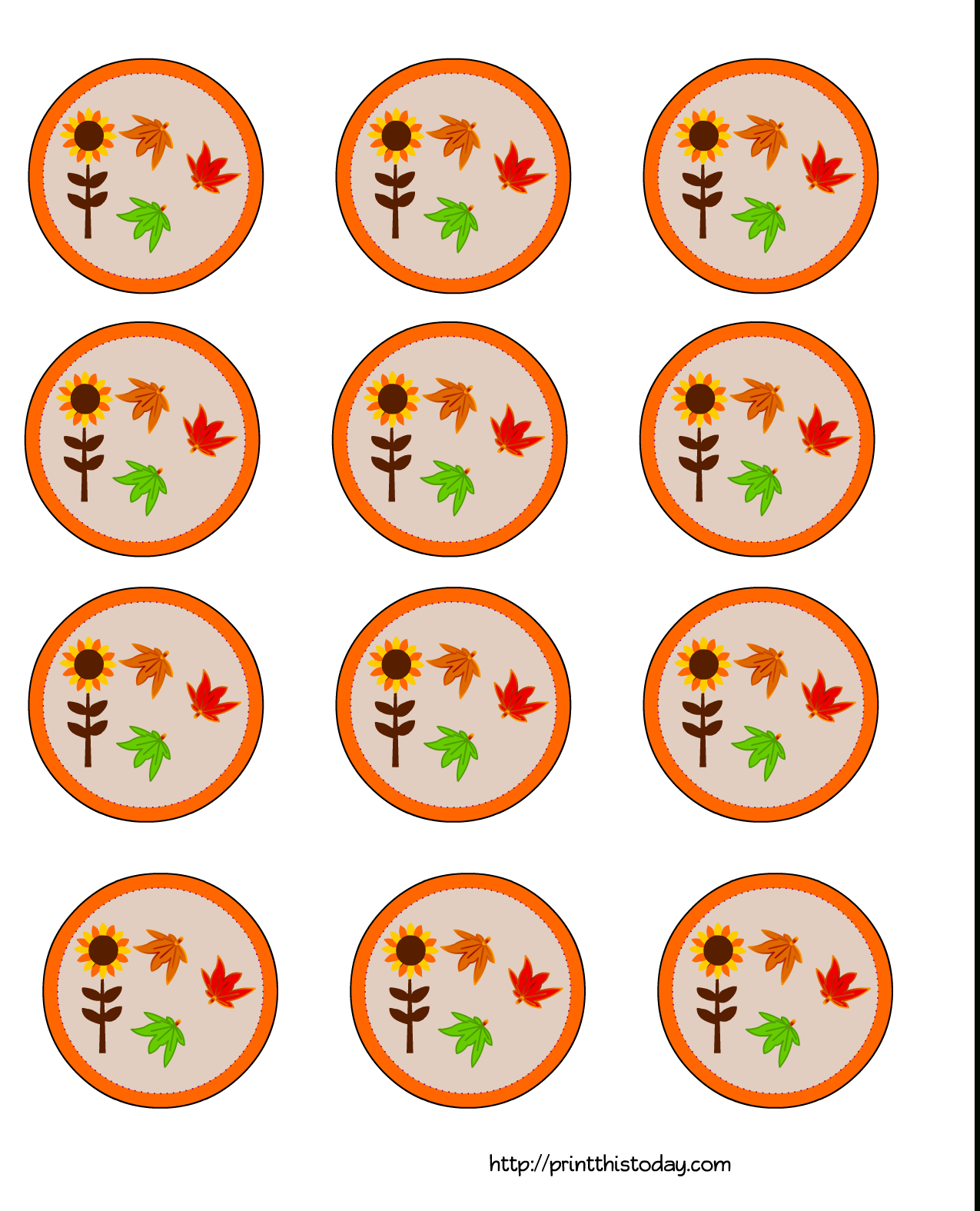 Free Printable Thanksgiving Cupcake Toppers - Thanksgiving Cupcake Toppers Printable Free