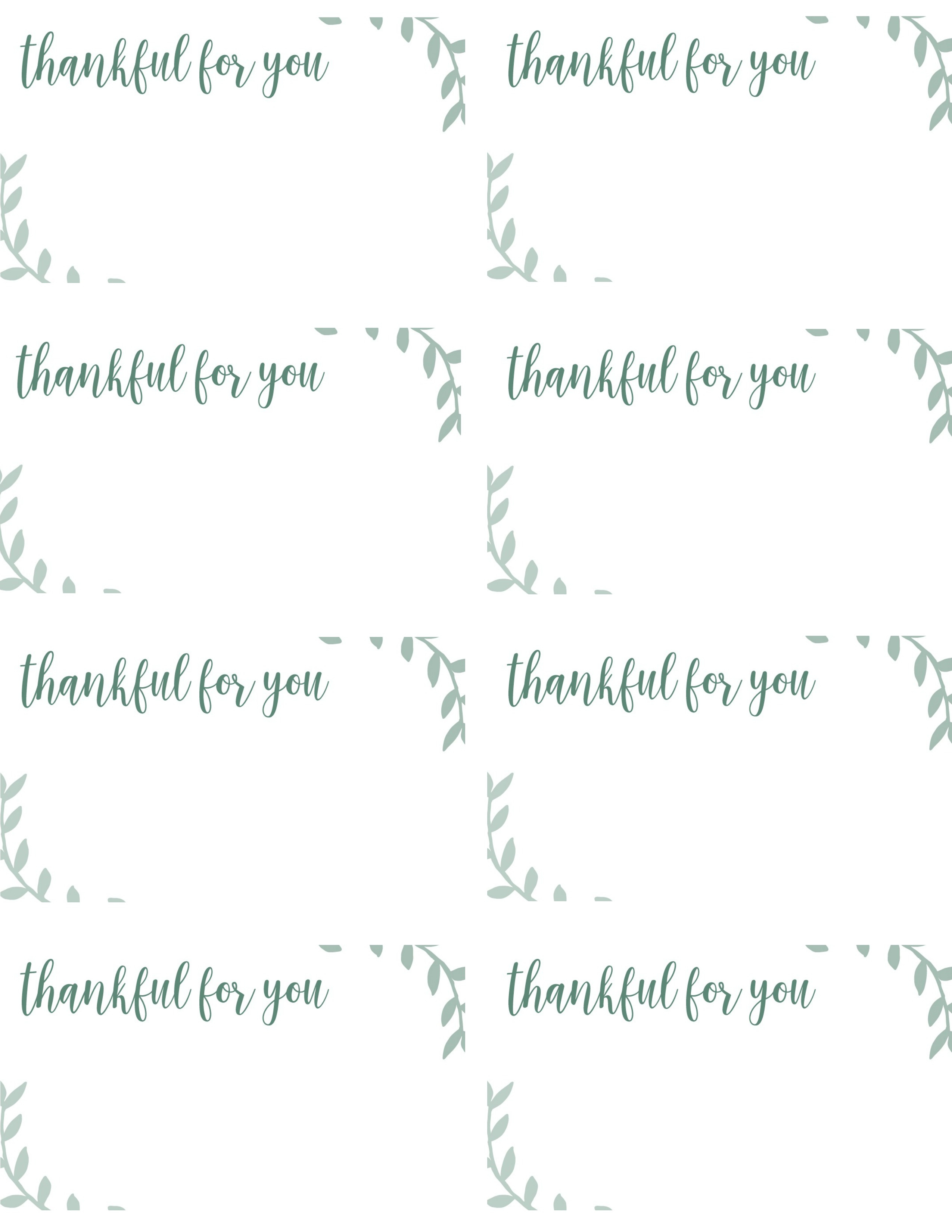 Free Printable Thanksgiving Place Cards -- Also Great For Cupcake - Free Printable Thanksgiving Place Cards