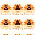 Free Printable Thanksgiving Place Cards    Also Great For Cupcake   Free Printable Thanksgiving Treat Bag Toppers