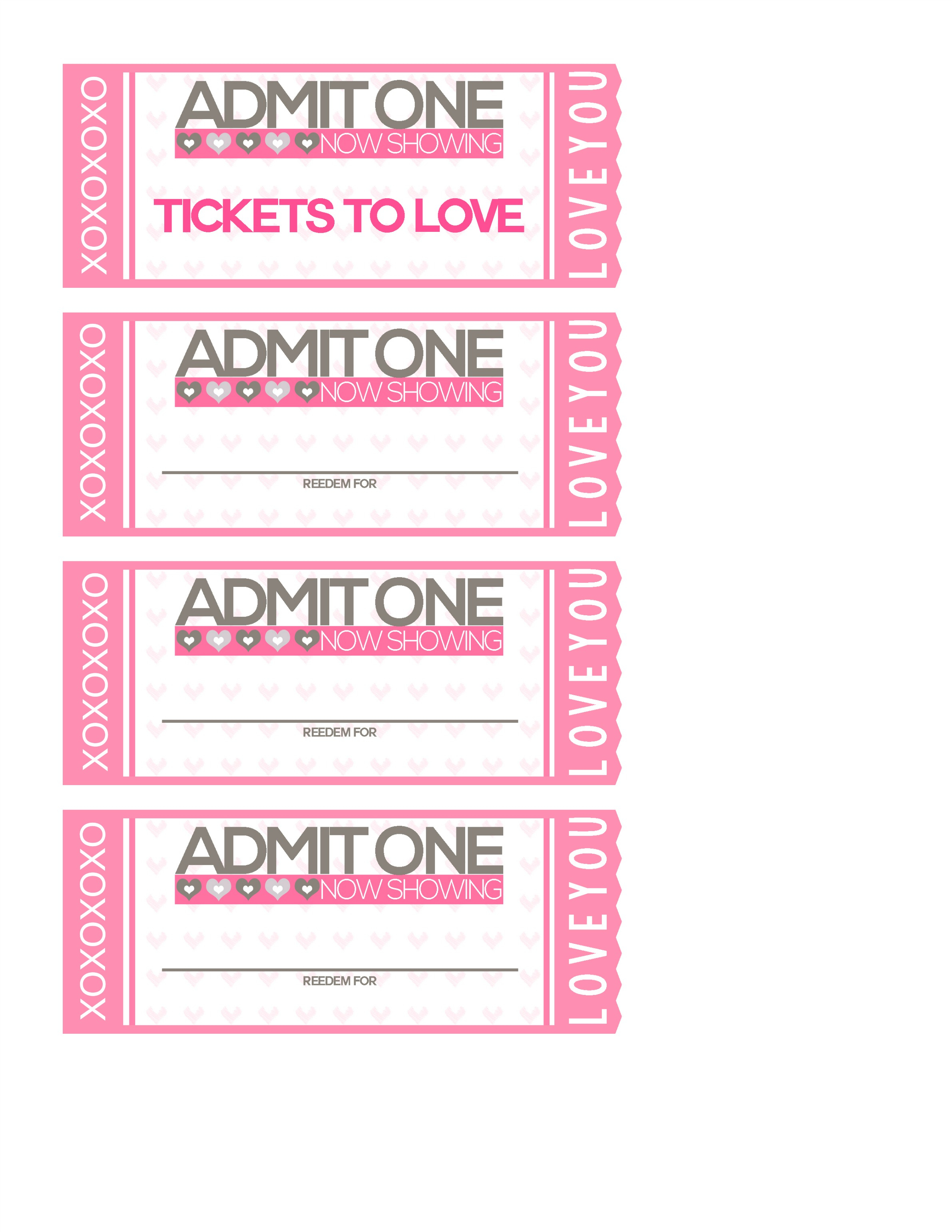 Free Printable: Tickets To Love Valentine Coupon Book! - Shesaved® - Free Printable Valentine Books