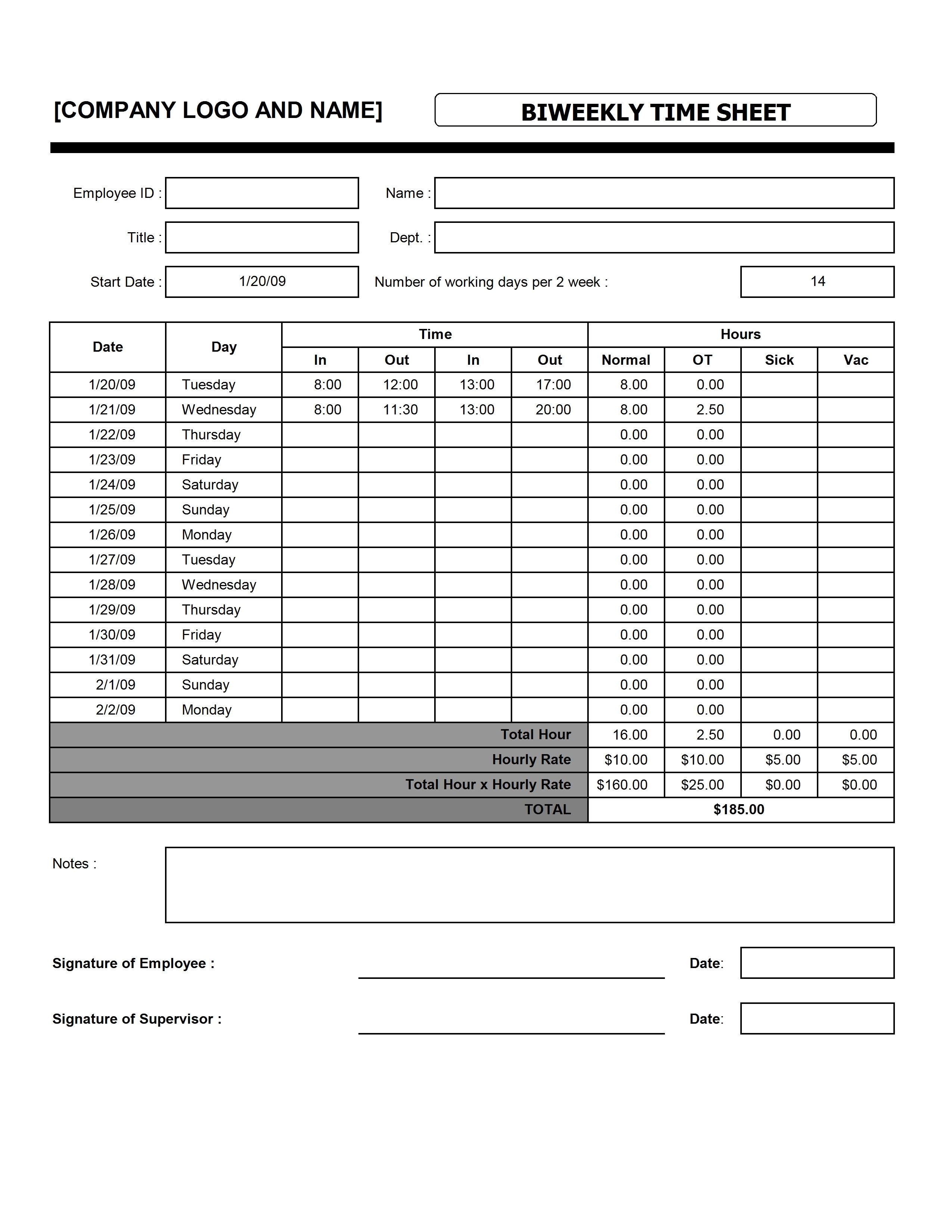 Free Printable Timesheets - Google Search | Timesheets - Timesheet Template Free Printable