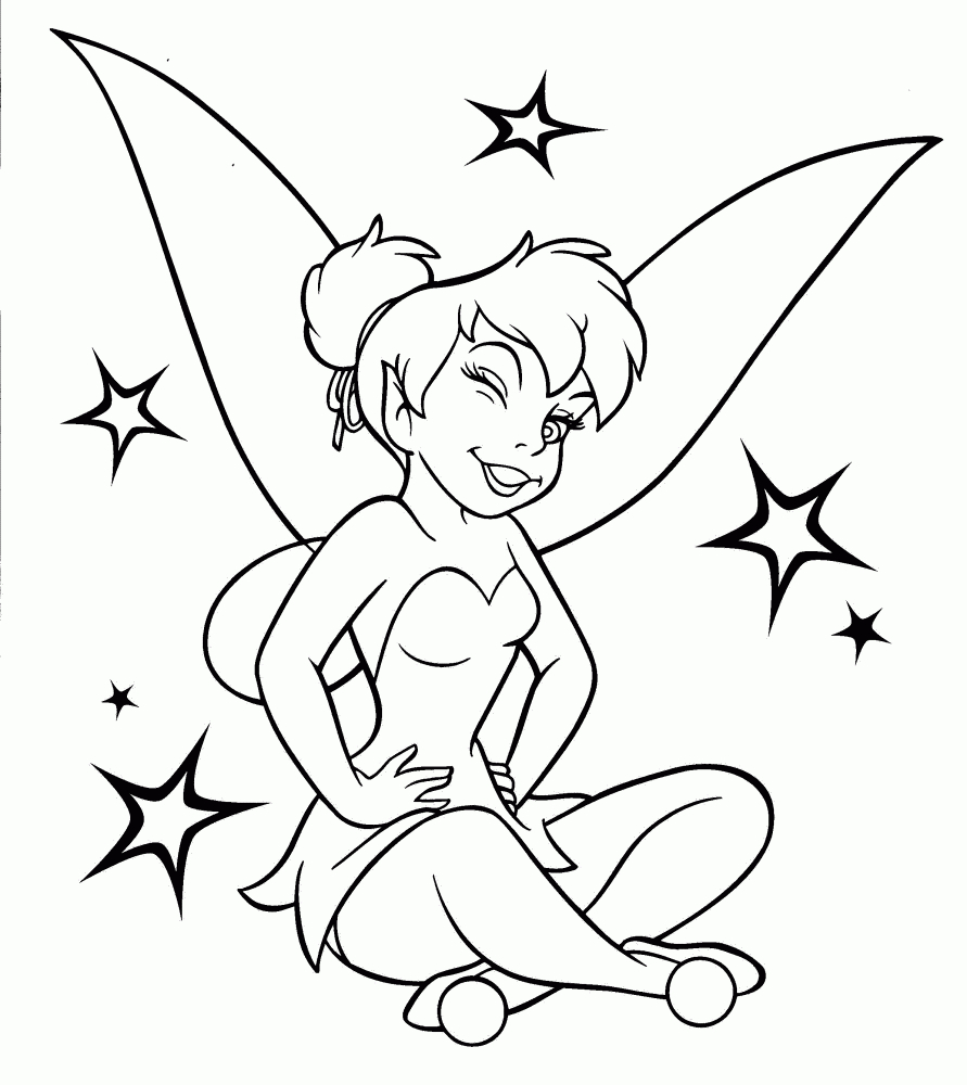 Free Printable Tinkerbell Coloring Pages For Kids | Coloring Pages - Tinkerbell Coloring Pages Printable Free