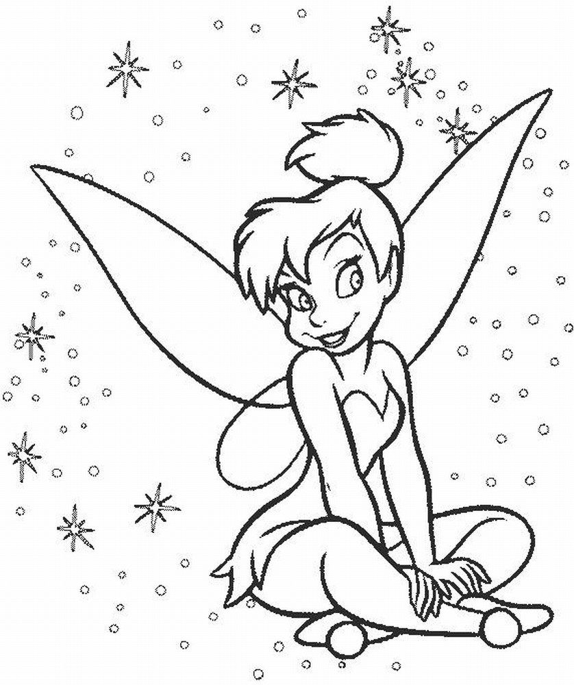 Free Printable Tinkerbell Coloring Pages For Kids | Coloring Pages - Tinkerbell Coloring Pages Printable Free