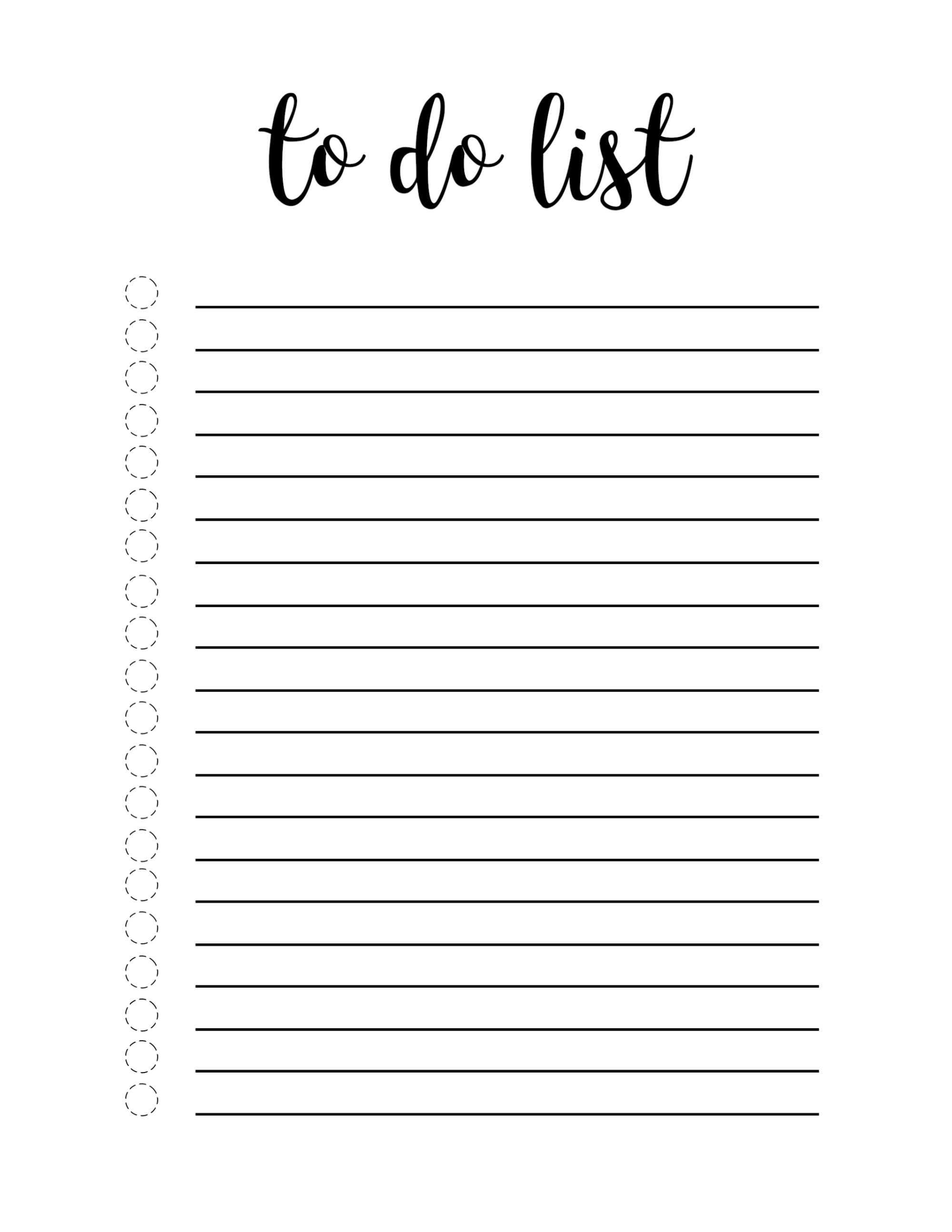 Free Printable To Do List Template | Making Notebooks | Pinterest - Free Printable To Do List