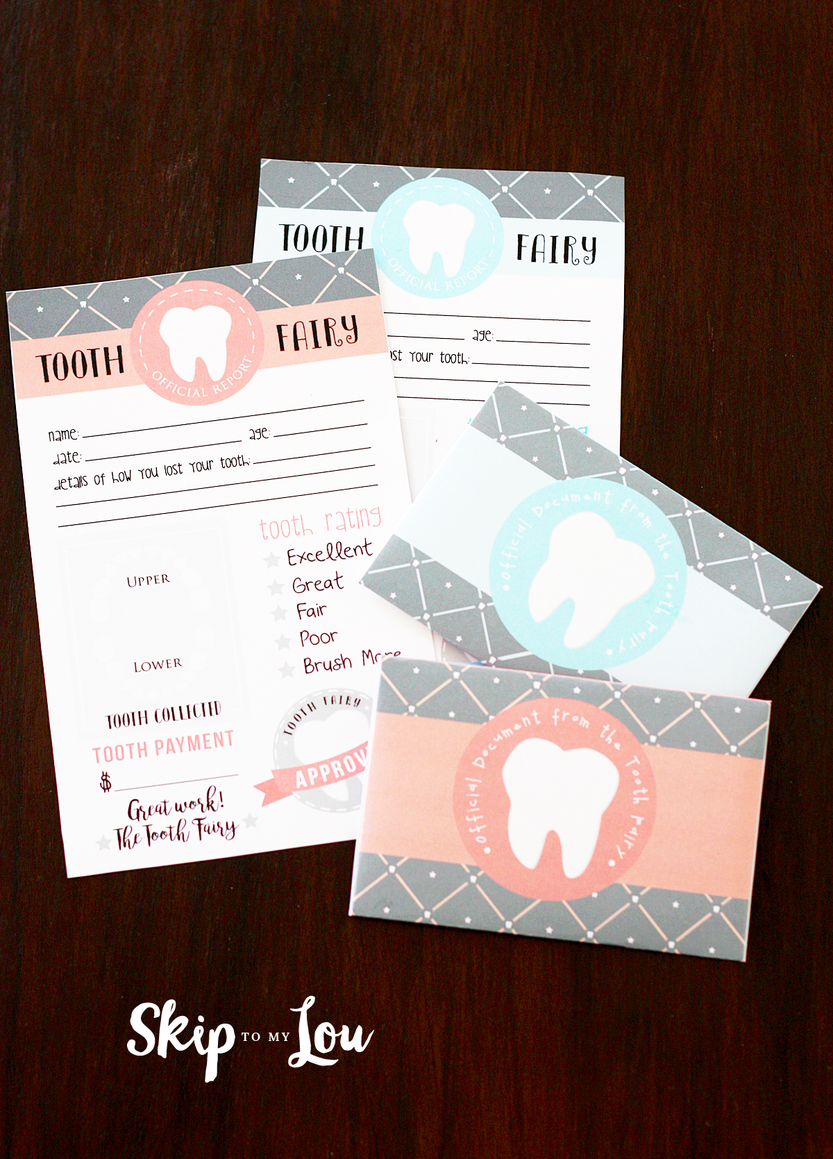 Free Printable Tooth Fairy Letter With Matching Enevelopes | Skip To - Free Printable Tooth Fairy Letter And Envelope