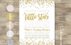 Free Printable Twinkle Twinkle Little Star Baby Shower Invitations