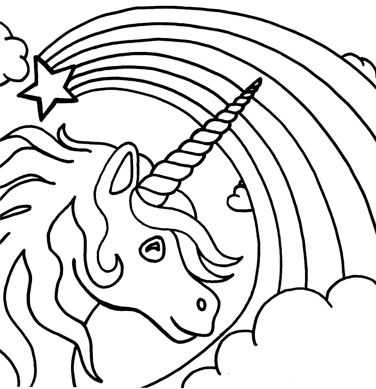 Free Printable Unicorn Coloring Pages For Kids | Fun | Pinterest - Free Printable Unicorn Coloring Pages