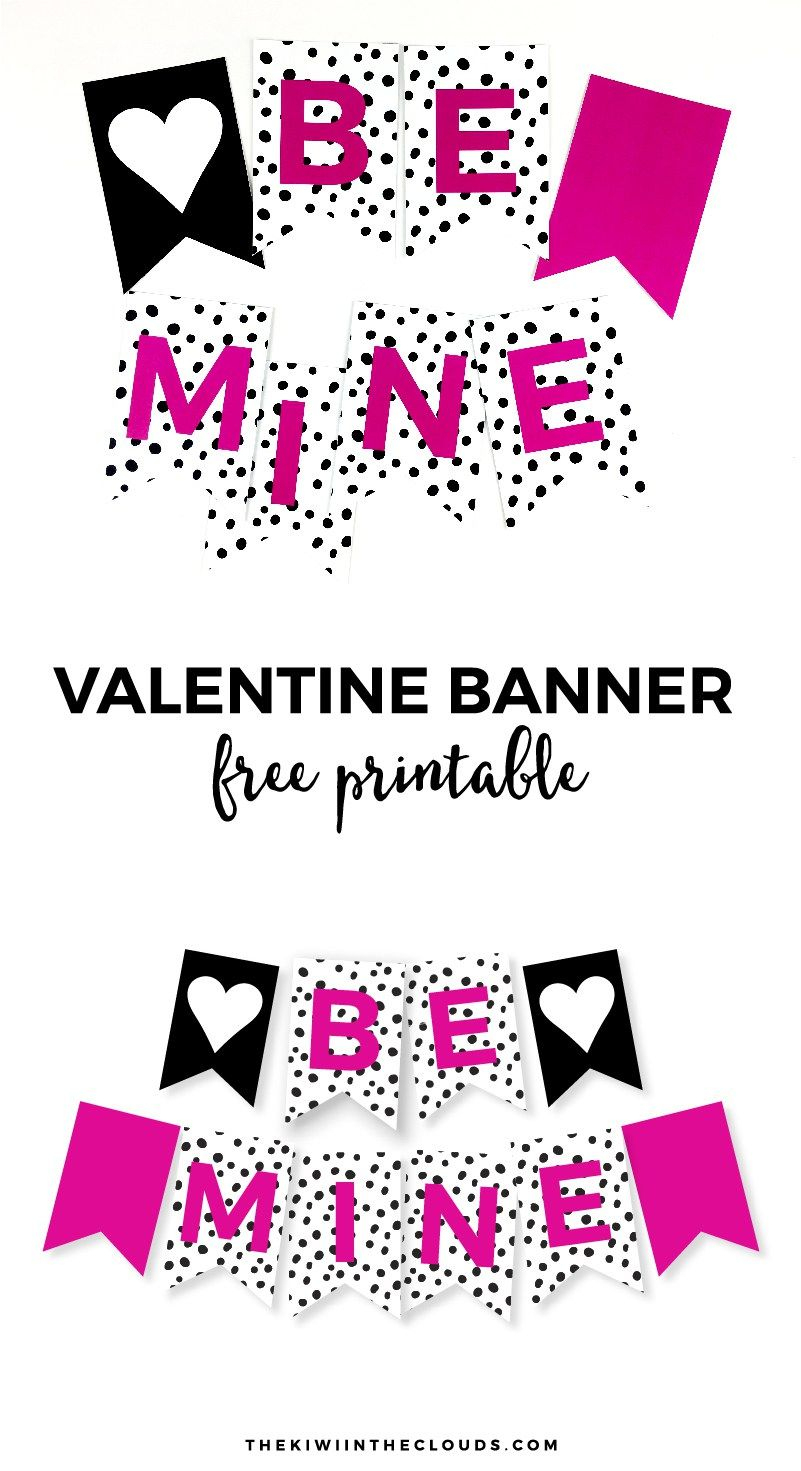 Free Printable Valentine Banner | Simple Everyday Mom | Printable - Free Printable Valentine Decorations
