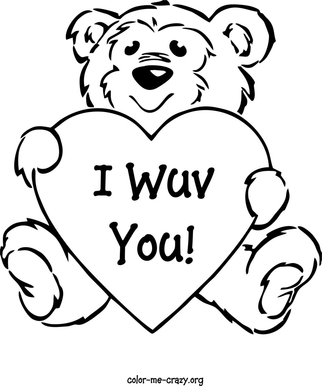 Free Printable Valentines Day Card Coloring Pages Valentine For - Free Printable Disney Valentine Coloring Pages