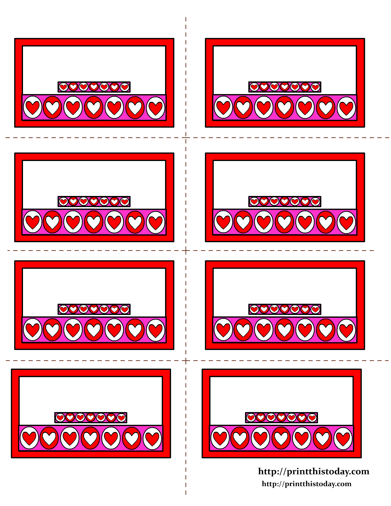 Free Printable Valentines Day Labels | Everything Valentines Day - Free Printable Heart Labels