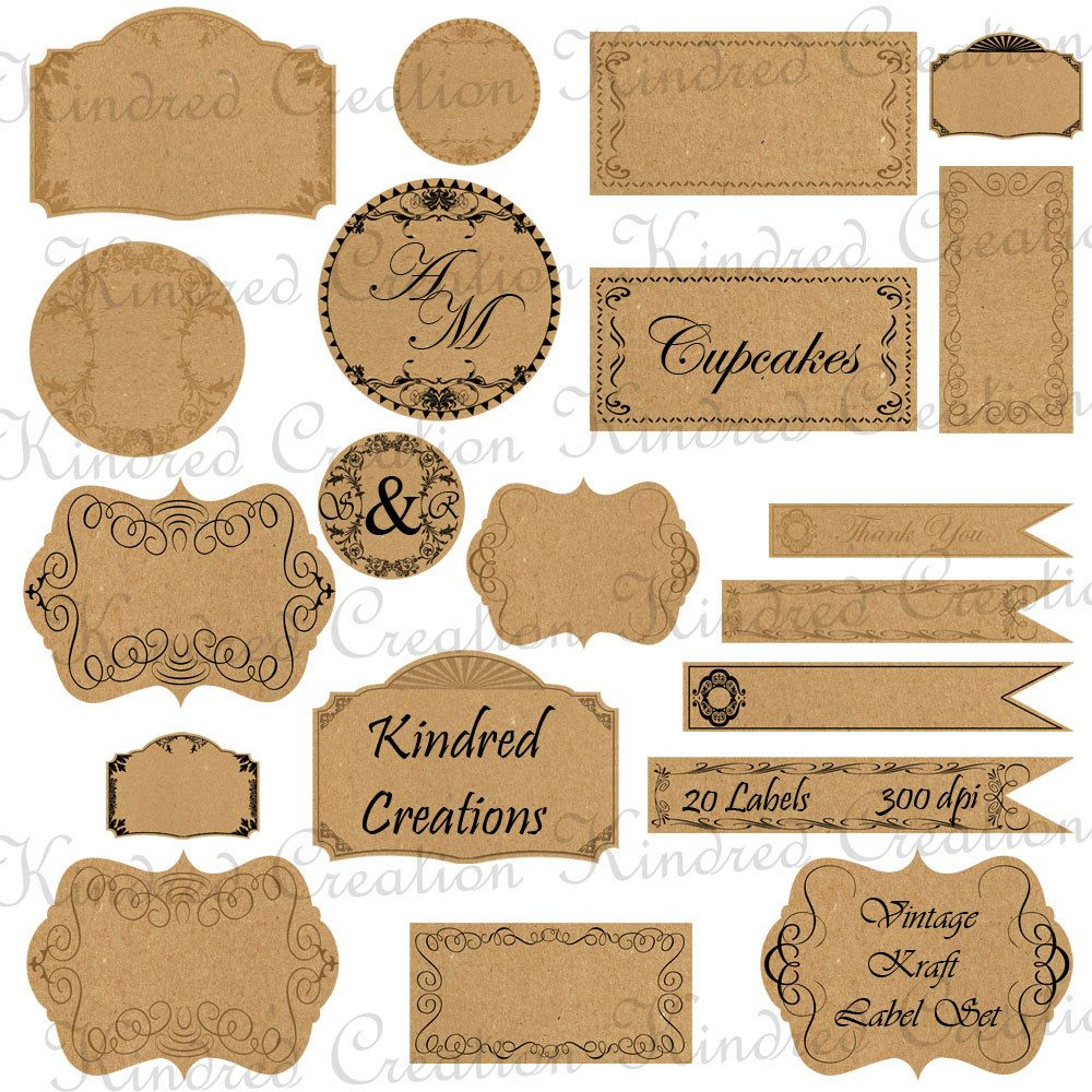 Free Printable Vintage Paper Label Tags | Halloween | Price Labels - Free Printable Price Labels