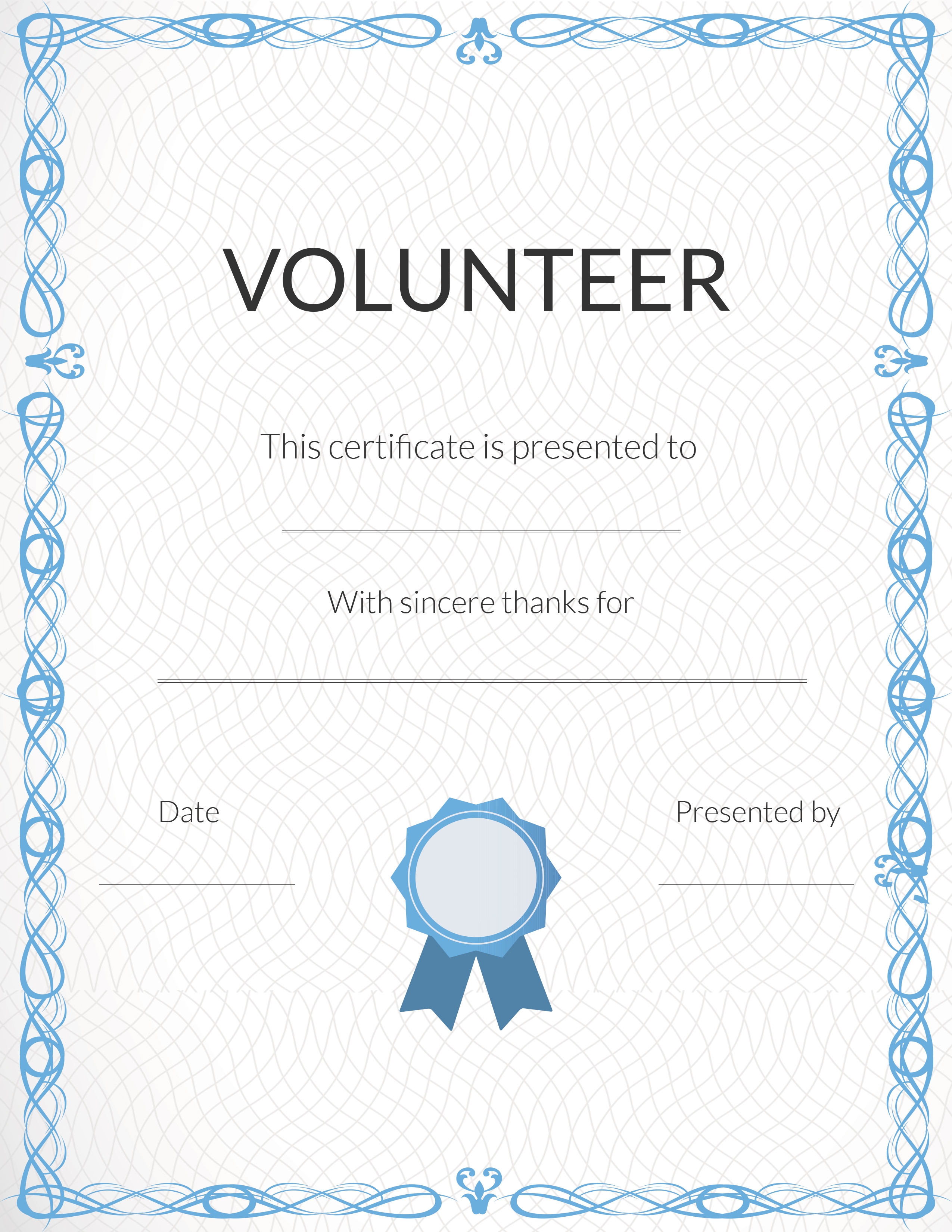 Free Printable Volunteer Appreciation Certificates | Signup - Free Printable Swimming Certificates For Kids