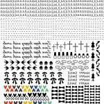 Free Printable Waterslide Nail Art Decals. ネイルシール用データ   Free Printable Nail Art Designs