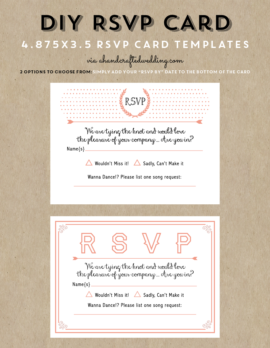 Free Printable Wedding Invitation Template | Wedding Invitations - Free Printable Rsvp